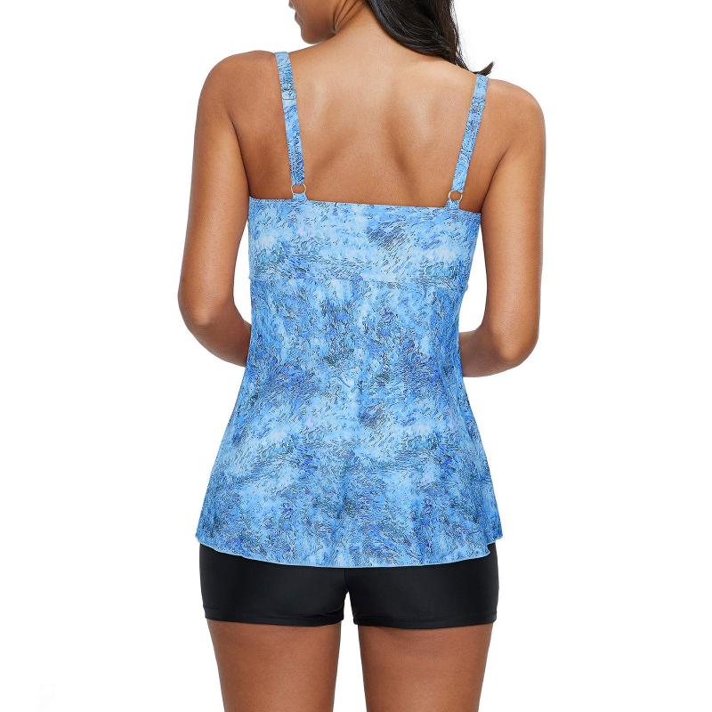

Women' Swimwear Bikini With Shorts Womens Bathing Suit For Women Plus Size Swimsuit Tankini Suits 2 Piece Swimsuits Teens GirlsWomen, Blue