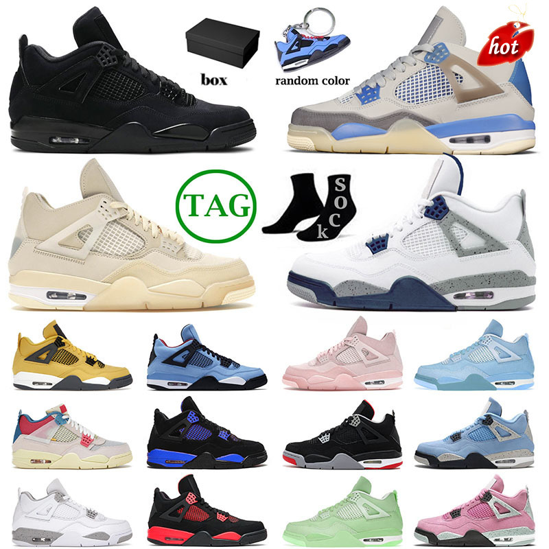 

2022 with Box Jumpman 1 4 Mens Womens Designer Basketball Shoes Newstalgia 1s High Midnight Navy Cactus Jack 4s Iv Black Cats Mid Dutch Green, Customize