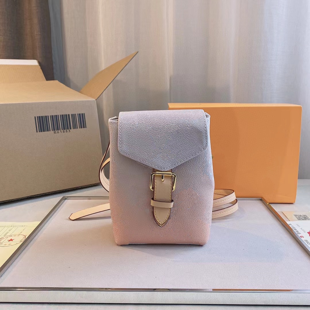 

TINY Designers Backpack Bag Summer Gradient Pink Luxurys Brand Shouler School Bags 2022 Fashion Lady Style High Quality Brown Wholesale, Box(not sold separately)