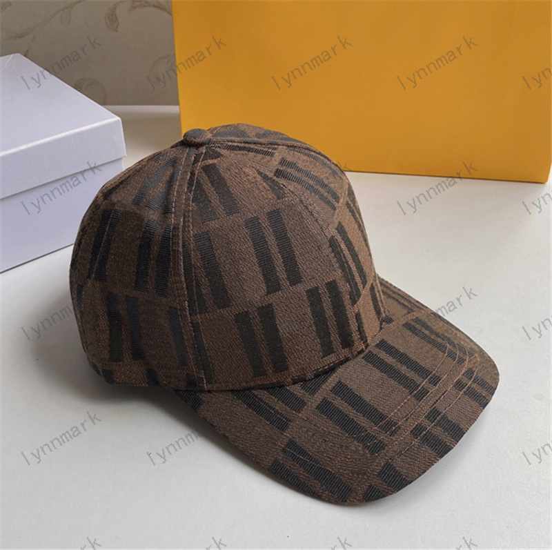 

Wholesale Womens Mens Designer Ball Cap Brown With Brand Letters Classic Fashion Designers Baseball Caps Luxury Sun Hat Bucket Hats, No box