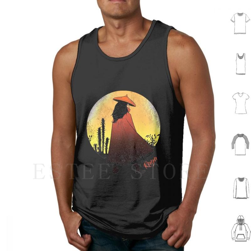 

Men' Tank Tops Raya And The Last Dragon Vest Cotton Trailer, White;black