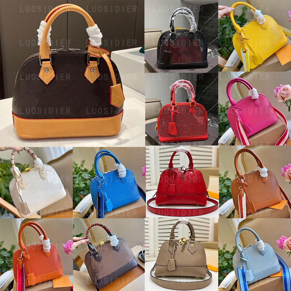 

Alma Bb Bag Shell Bags Genuine Leather Luxurys Designer Women Crossbody Handbag Shoulder Bags Purse Wallet