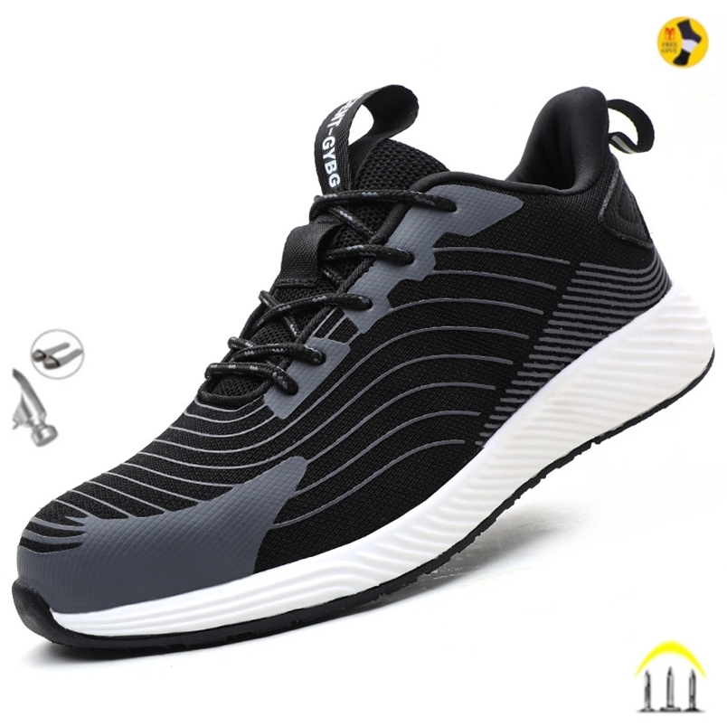 

Lightweight Staleneus Safety Shoes Men Women Steel Toe Boots Construction Indestructible Work Shoes Industrial Male Footwear 220616, 412 black