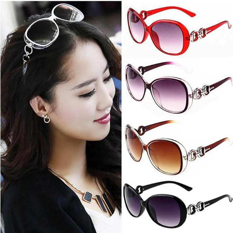 

Sunglasses Ladies Anti-Ultraviolet Jade Crystal Texture Gradient Black Outdoor Oculos Sol FemininoSunglasses