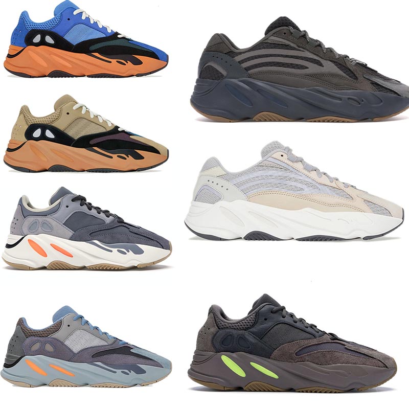 2022 Authentic Wave Runner 700 Enflame Amber shoes Sun 700s Bright blue Solid Grey Inertia Vanta Orange Triple Black Static mens womens
