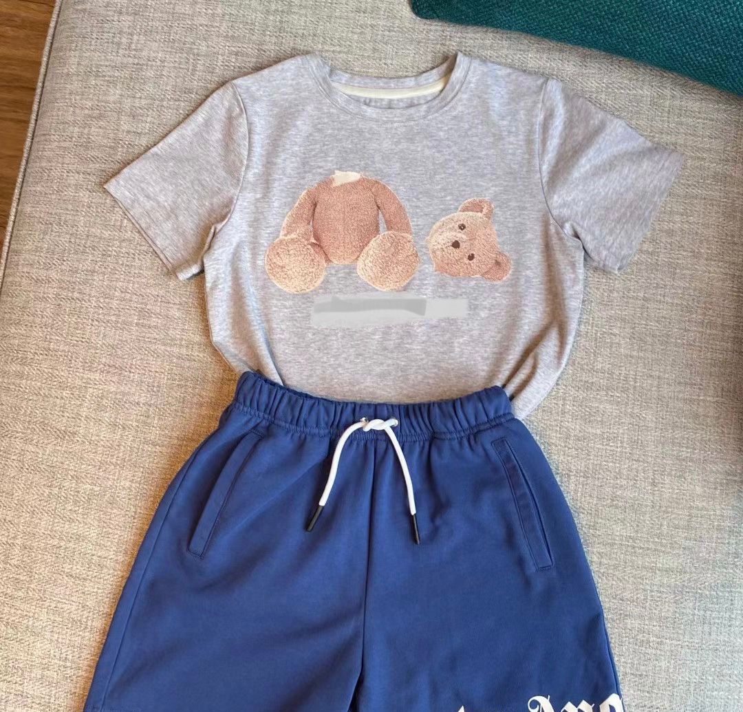 

5pcs/lot High Quality Baby Girls T-shirt Kids Children Clothing Casual Outfit Bear Girl Tee shirt sylvia, Blue