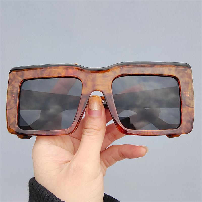 

Sunglasses Oversize Retro Woman Square Sun Glasses For Women Cmaos Designer Fashion Kpop Unisex Eyewear Uv400 Travel OculosSunglasses