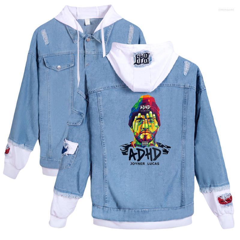 

Men's Hoodies & Sweatshirts Joyner Lucas Print Autumn Winter Holiday Men/Women Street Clothes Denim Kawaii Hooded Jacket Simo22, As shown