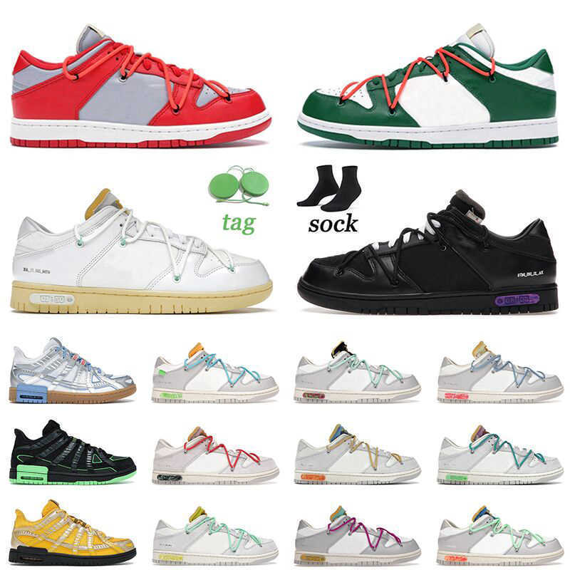 

2022 Arrival Dunks Low The Lot NO.01-50 Off Running Shoes Futura Red Green Ow Offs White Designer Rubber Unc University Gold Skate Trainers, Lot 8