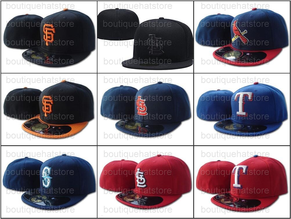 

2022-23 Custom Navy Blue Red Color Baseball Sport Fitted Cap Men's Women's Full Closed Caps Casual Leisure letter A SD B D SF W S new york Flat Basball Sized hats
