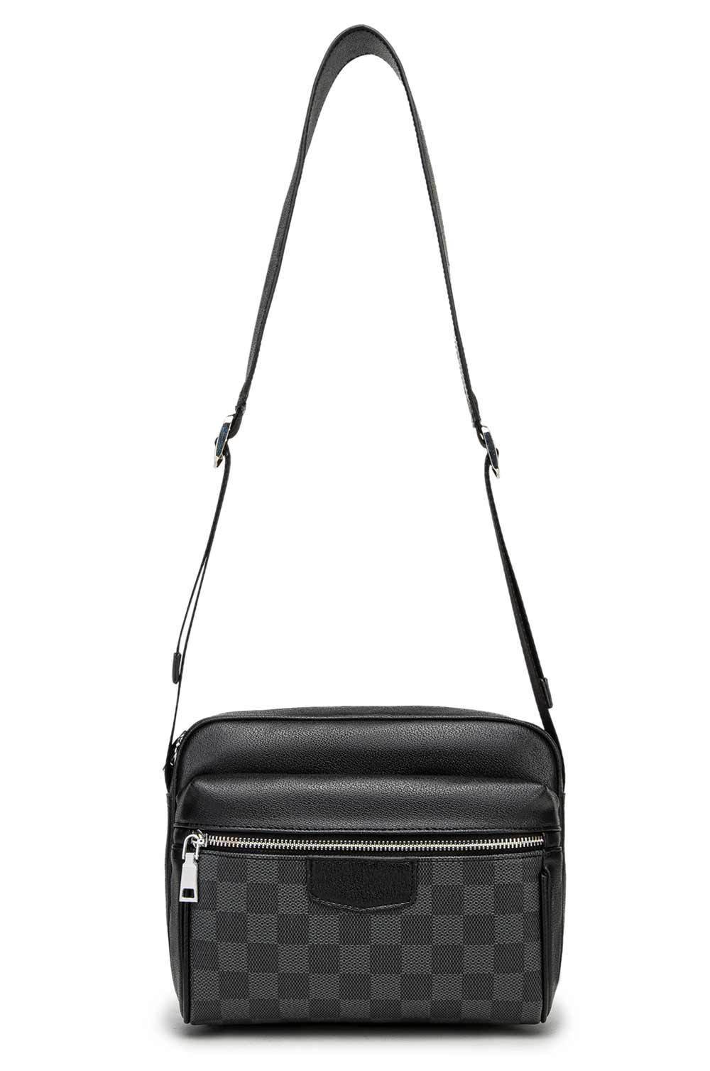 

Mens Shoulder Bag Fashion Designer Crossbody Bags Leather Canvas Classic Check Letters Satchels Study Sports Motorcycle Bagss Women Wallet, With logo