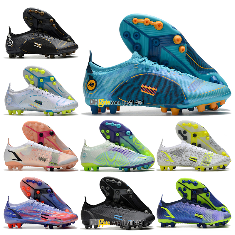 

GIFT BAG Mens High Tops Football Boots CR7 Mercurial Vapores 14 XIV Elite AG Firm Ground Cleats Superfly 8 VIII Neymar ACC Soccer Shoes Outdoor Trainers Botas De Futbol, Color 14