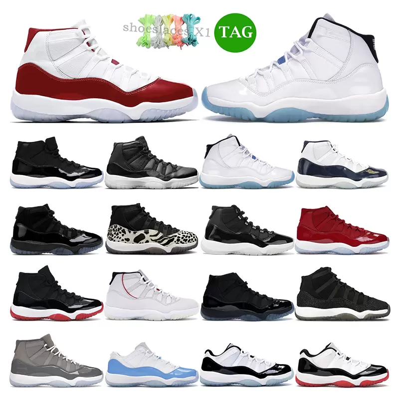 

High Quality Basketball Shoes UNC11 11s Bred Platinum Tint Legend Men Women Sports Sneakers, 34