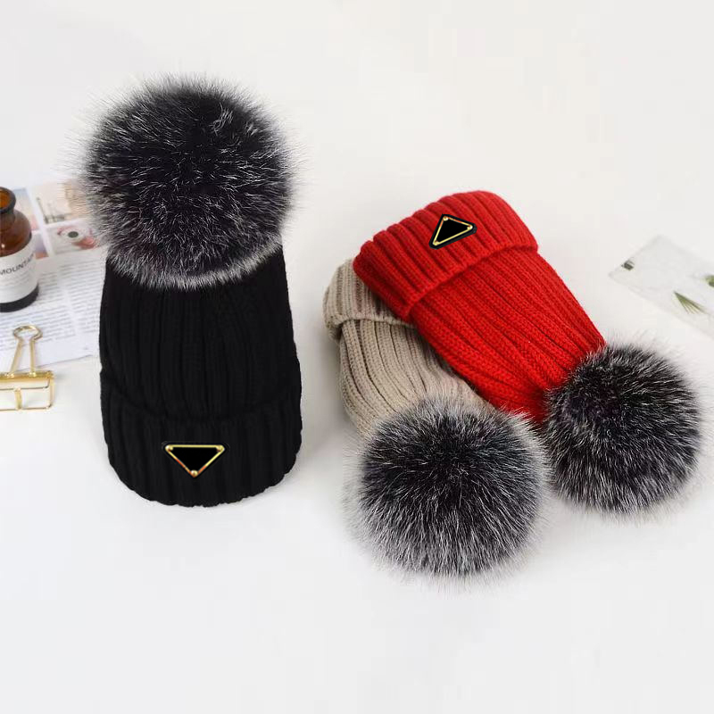 

Womens Beanies Wool Fur Caps Long Outwears Sport Style Warm Hat Beanie Woman Cap Casual Spring Winter Fit Skull Caps Free Size, Black1