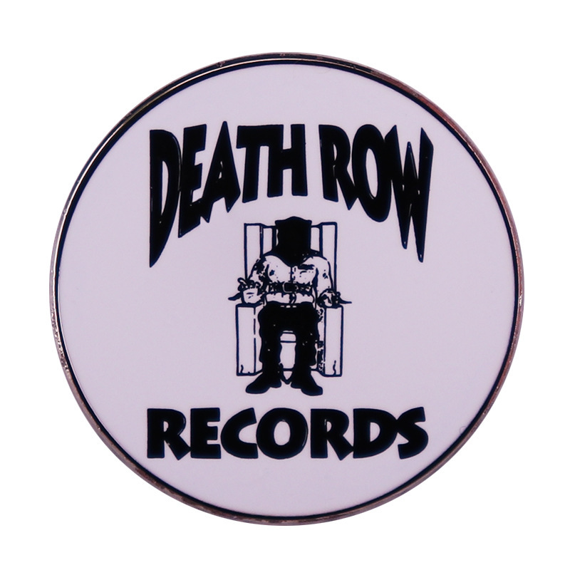 

Death Row Records Logo Pin Brooch hip hop Badge, As picture