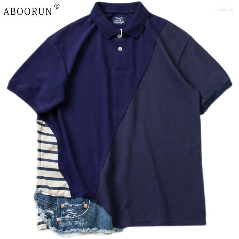 

Men's T-Shirts Men's Retro Denim Patchwork Striped T Shirts High Quality Short Sleeve For MaleMen's Men'sMen's Imon22, As pic