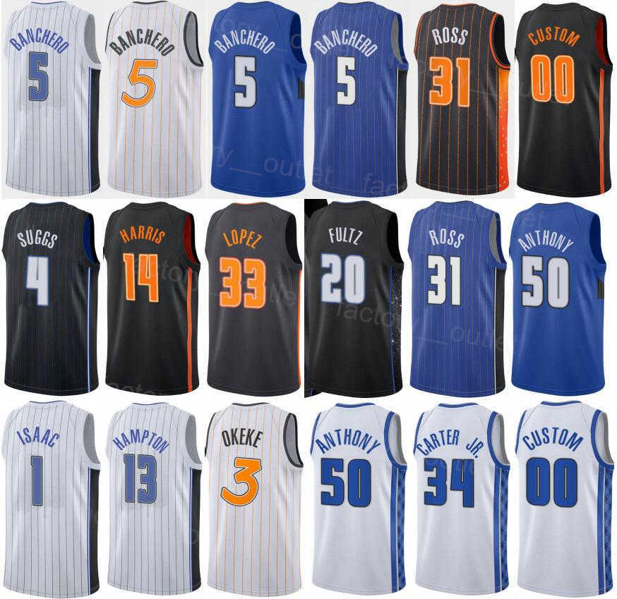 Men Women Kids Screen Print Draft Pick Basketball Paolo Banchero Jersey 5 Caleb Houstan Wendell Carter Jr 34 Franz Wagner 22 Markelle Fultz 20 Gary