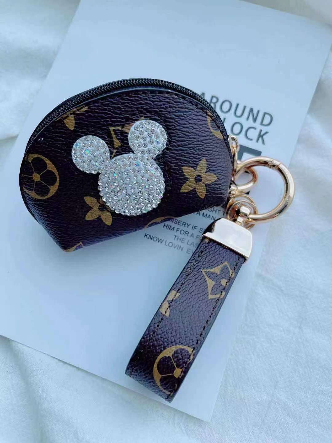 

Party Favor New home key bag car men and women compact card pakage simple and cute mini coin purse keychain pendant