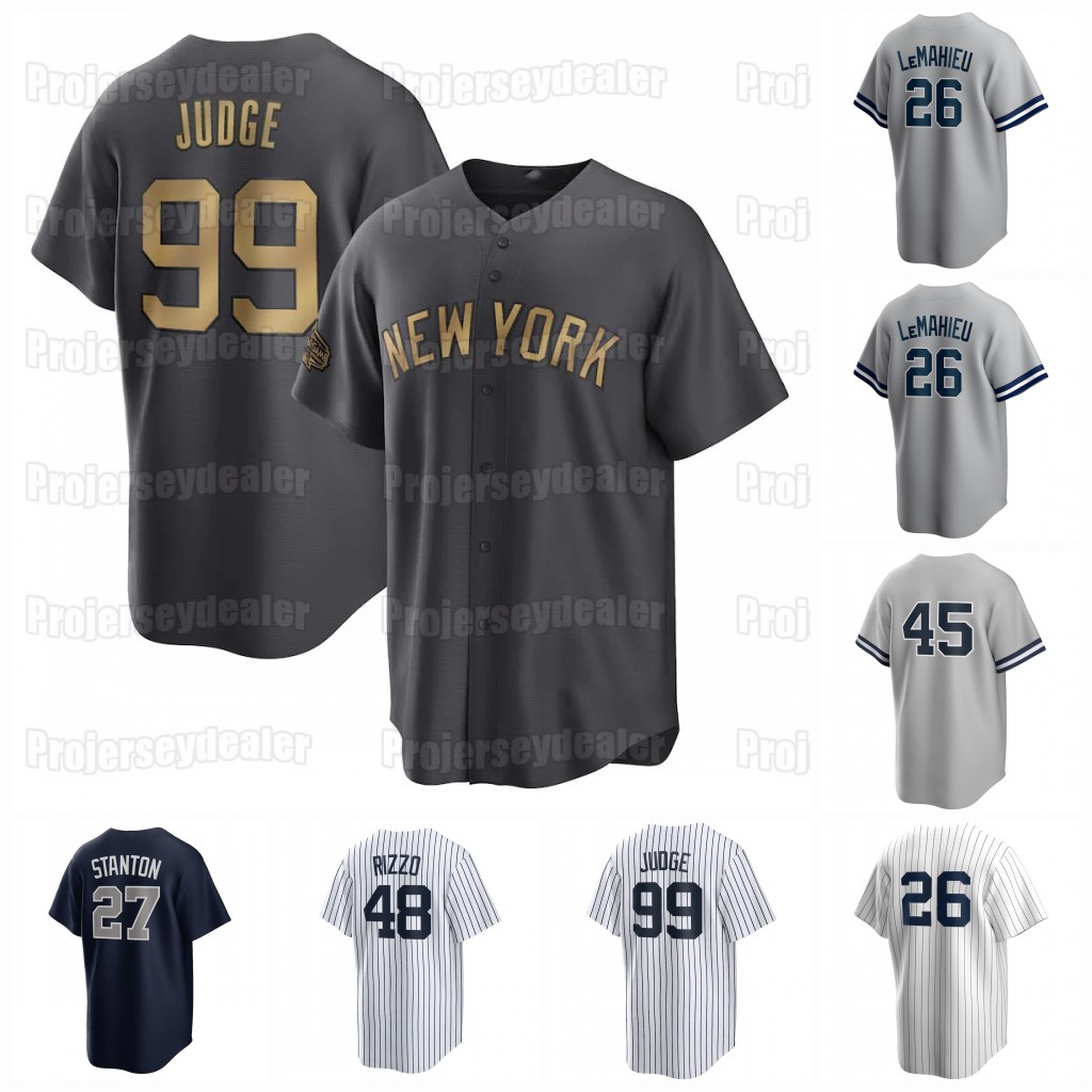 

26 DJ LeMahieu 2022 All-Star Yankees Jersey Anthony Rizzo Aaron Judge Stanton Josh Donaldson Isiah Kiner-Falefa Joey Gallo Gleyber Torres Derek Jeter Gerrit Cole, 2021 field of dreams game youth s-xl
