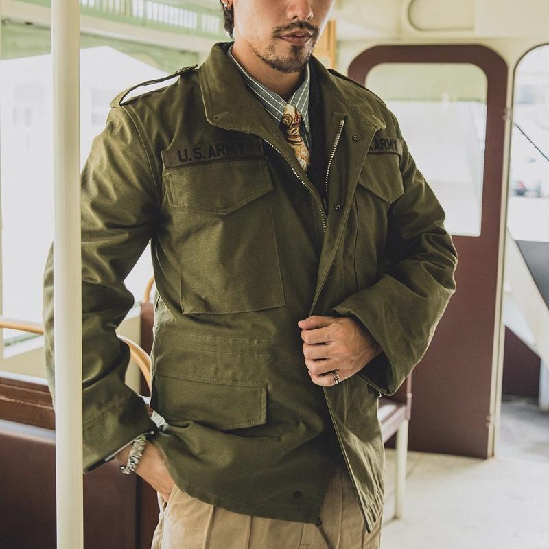 

Men's Jackets Red Reissue Hand-Made Classic M65 US Army Jacke. Asian Size Read Description Before OrderMen's Men'sMen's, Green without lining
