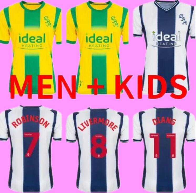 

22 23 WEST Bromwich Soccer Jerseys Adult kit LIVERMORE DIANG BRUNT Albion football shirt 2023 2022 Home Away Robson-Kanu PHILLIPS