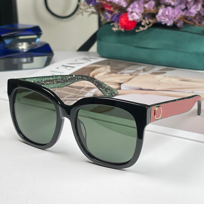 Shiny Metal Hinged letter Sunglasses Luxury 0034 Mens Sun glasses UV Protection men Designer oversize eyeglass Gradient Fashion women spectacles wit