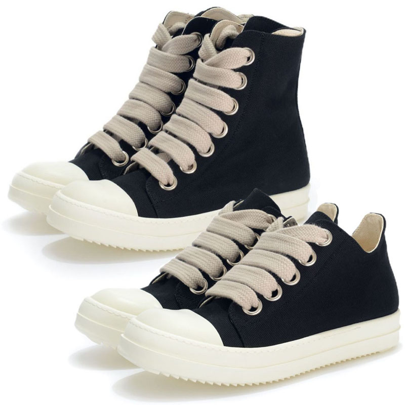 

Breathable Canvas Women Boots maga laces Low Top Fashion Sneakers Big Size Wide Shoeslaces Women's Ankle Boots