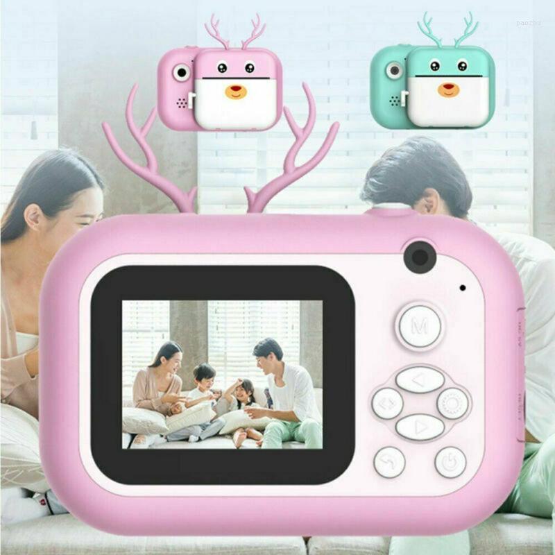 

Digital Cameras Kids Film HD 1080P Instant Print Camera Video Po Paper Xmas Gifts Christmas Birthday USB Rechargeable SelfieDigital