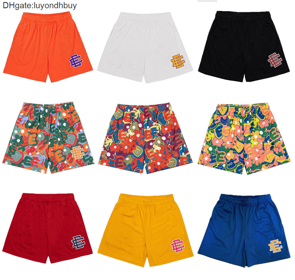 

Eric Emanuel EE Basic Short Men's Women's fitness shorts mesh breathable beach pants sports series basketball pant New York VSWQ, Red-blue