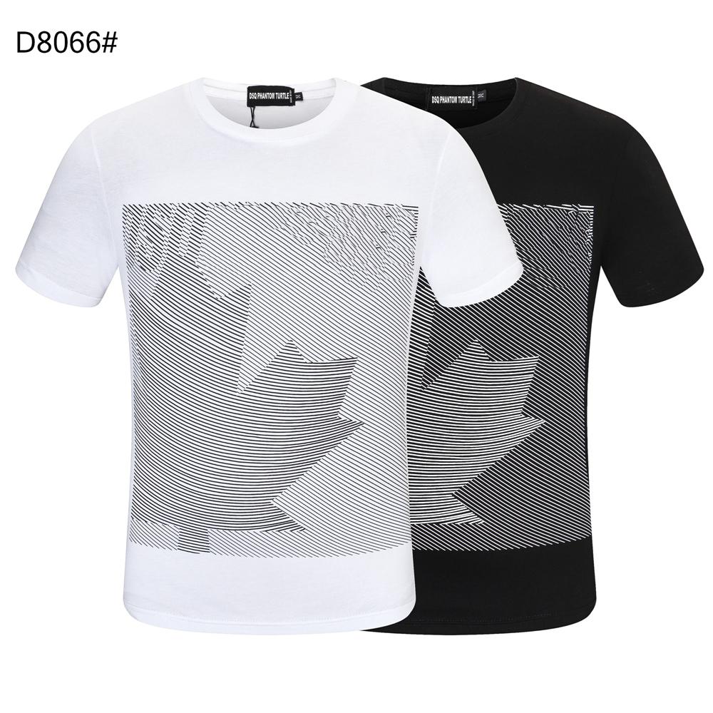 

DSQ PHANTOM TURTLE SS Mens Designer T shirt Italian fashion Tshirts Summer DSQ Pattern T-shirt dsquared2 Male High Quality 10 fDr DSQUAREDs DSQ2s DSQs, White