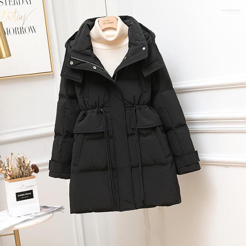 

Women' Down & Parkas 2022 Winter Jacket Coats Women Thick Warm Puffer Hooded Parka Female Outerwear Clothing, Beige