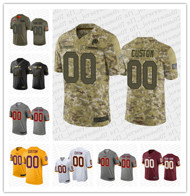 

Jersey Custom Men women youth Washington''Redskins''100th Season Black white green blue Vapor Limited Sewn embroidery
