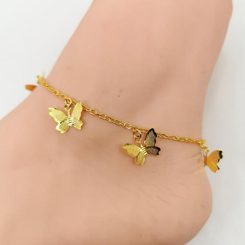 

Anklets Fashion Butterfly For Women 2022 Bohemian Beach Anklet Gold Silver Color Chain Ankle Bracelet On Leg Foot JewelryAnklets