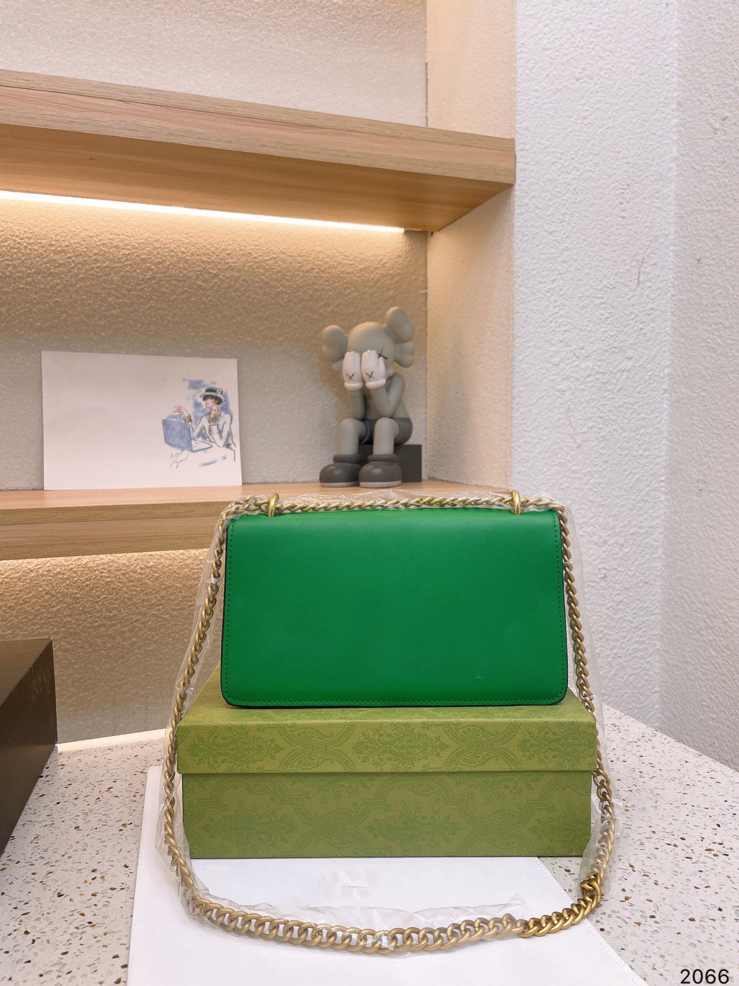 

Designers shoulder bag luxurious tote purse handbag message bags cluth top quality Brand classic Genuine leather Crossbody Gift Box 26CM Gold Chain Green, White