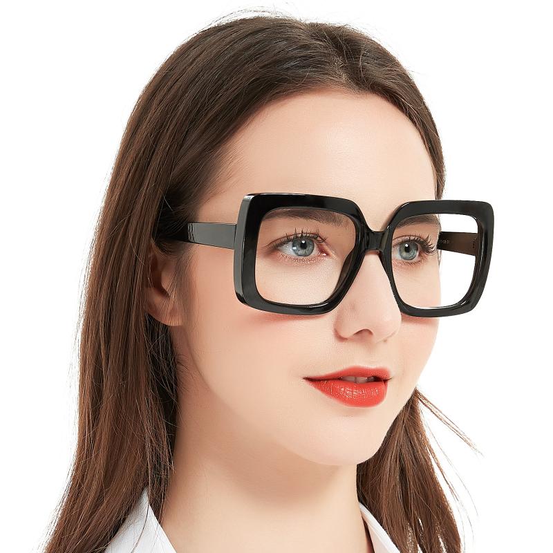 

Sunglasses MARE AZZURO Oversized Reading Glasses Women Optical Eyeglasses Hyperopia Trendy Square Readers 1.0 1.25 1.5 1.75 2.0 2.25 2.5 3