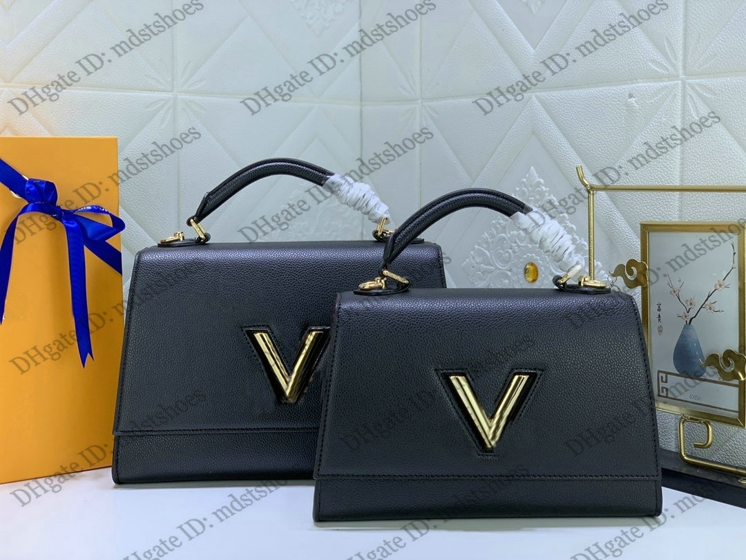 

Twist Lock One Handle Bag PM MM Tote Vintage leather Designer Luxurys Handbag Shoulder Cross Body M57093 M57092
