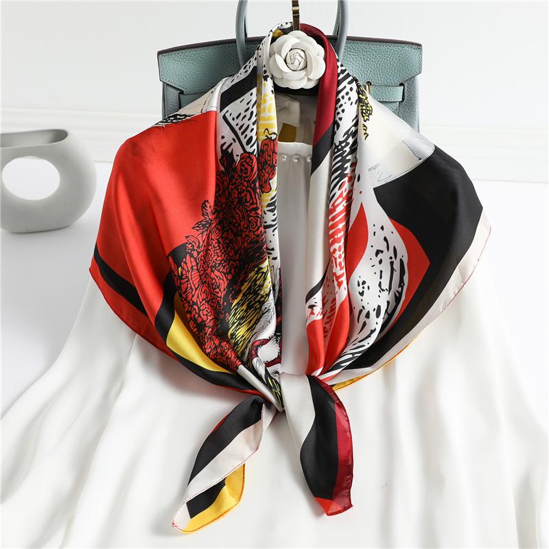 

Scarves Women Neck Scarf Spring Shawl Wrap Foulard Female Headband Pashmina Fashion Neckerchief Printed Bandana ScarvesScarves