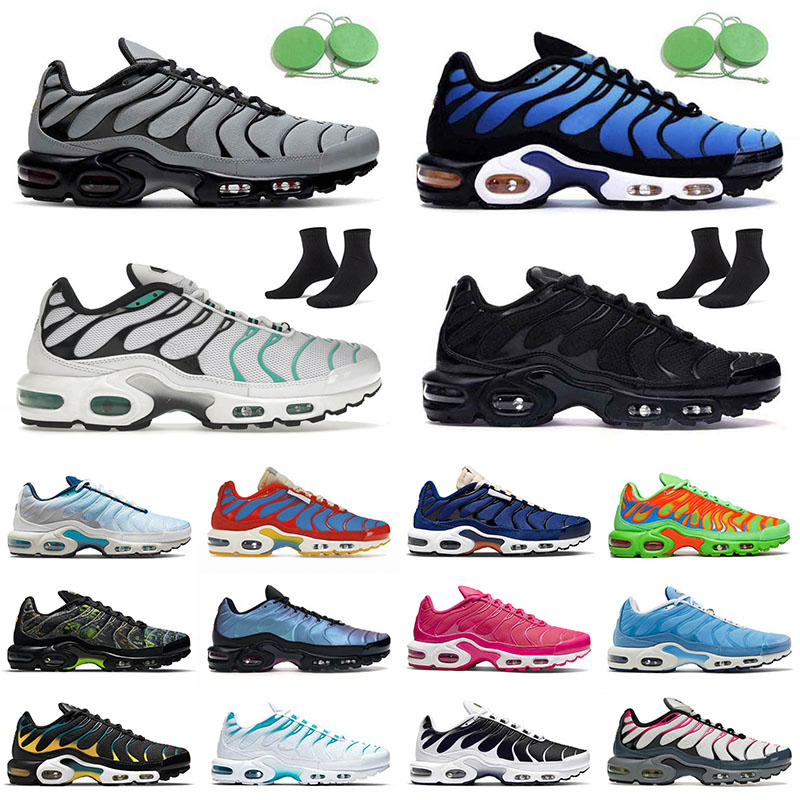 

Tn Plus Sports Designer Shoes Outdoor Running Club Hyper Jade Woman Tns Terrascape Sneakers Oreo Black Royal Grey Triple White Sneakers Men Midnight Navy Blue Fury, 40-46 (2)