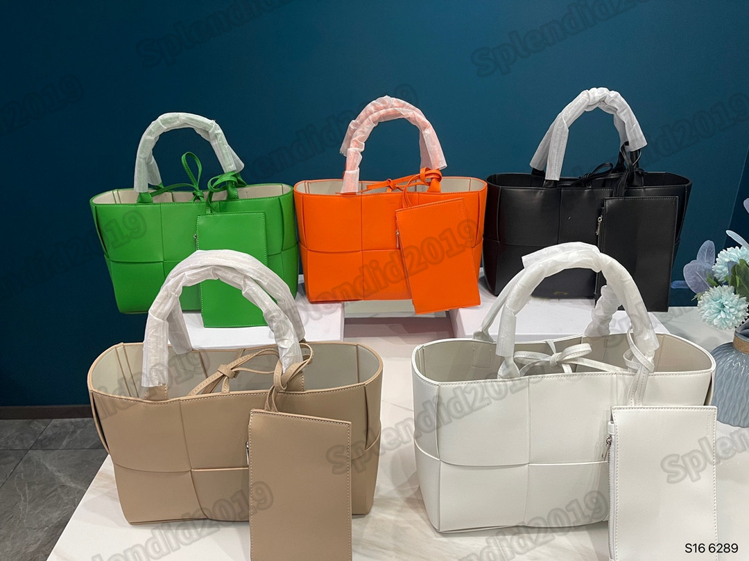 

2022 Fashion Women ARCOs Crochet Shopping Bags 2 piece Cassette Totes Handbags Leather Plain CASSETTEs Knitting Shoulder Bag Cross Body Plain Color, #1