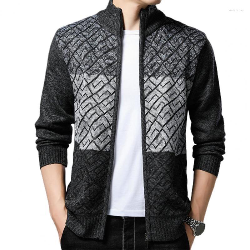 

Men's Trench Coats Autumn Jacket Coat Cardigan Patchwork Casual Knitted Stand Collar Handsome Men For Work Fashion Male Clothes Viol22, Blue