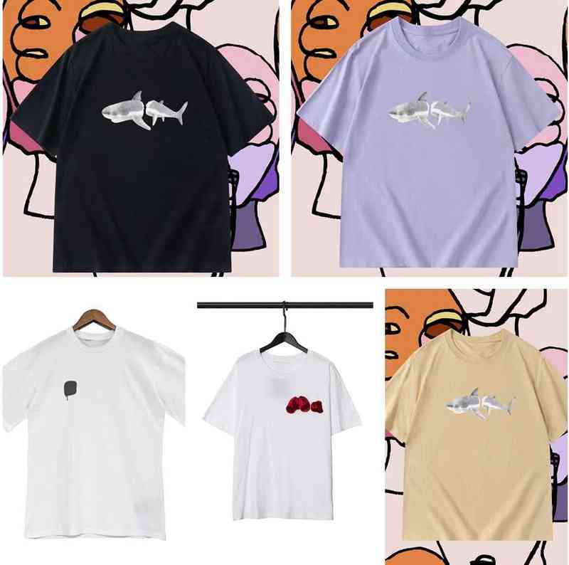 

T-shirt Designer Mens Palms Letter Print Casual Tops Tees Angels Womens Angel t Shirt Pa Shark Graffiti Clothing Spray Short Sleeve, I need look other product