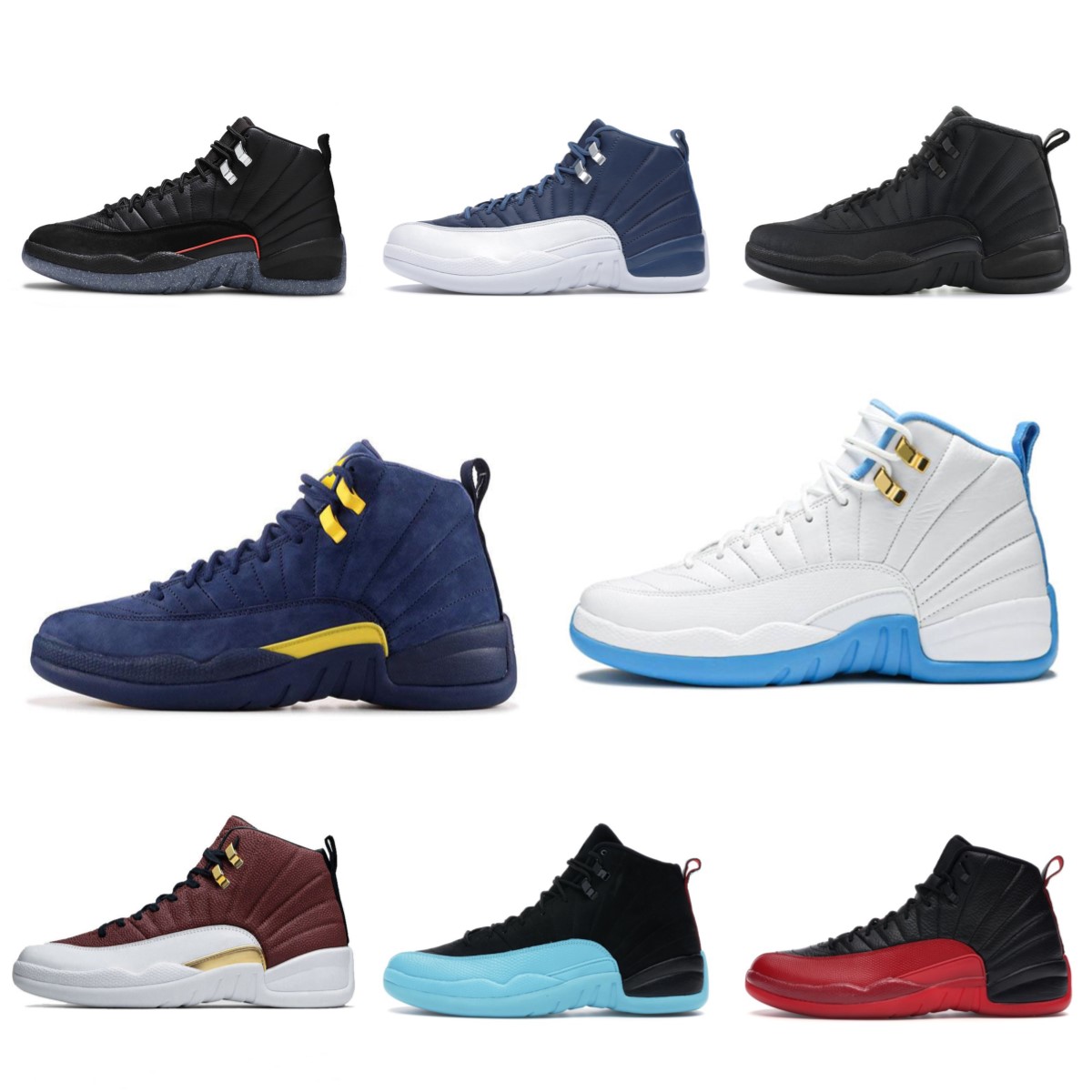 

Quality Basketball Shoes 12 12s Jumpman men women Dark Concord Flu Game University Blue Gold Black red Taxi Indigo Playoff Royal Easter OVO Utility Michigan sneakers, Bubble column