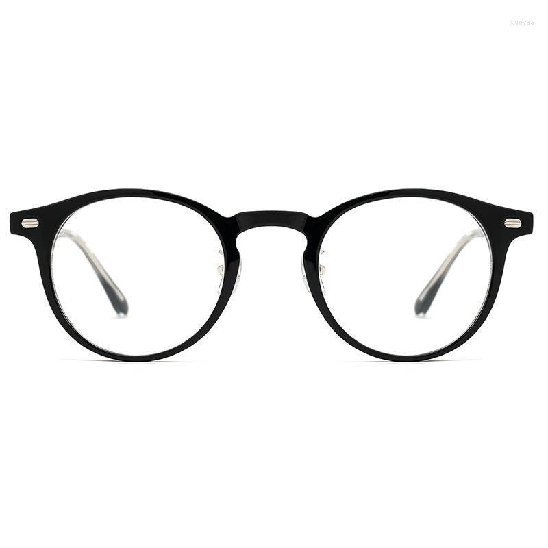 

Fashion Sunglasses Frames Retro Round Plate Eyeglasses Frame Small Ultra-light Men's And Women's Optical Prescription Spectacle Fram
