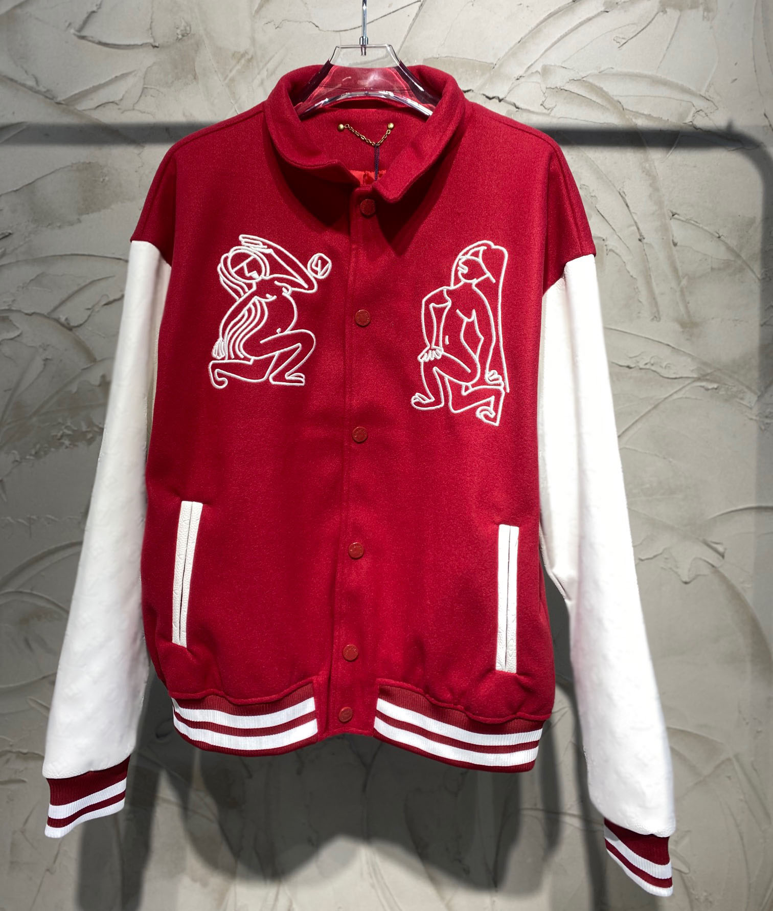 

New AOP jacquard letter knitted sweater in autumn / winter 2022acquard knitting machine e Custom jnlarged detail crew neck cotton 121435