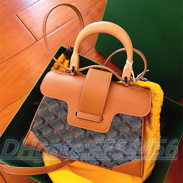 

Luxury Designer mens wallets Handbags bags totes women's Genuine Saigon Leather bags tote classic travel crossBody goya Shoulder fashion Bag Purse clutch Handbag, Box