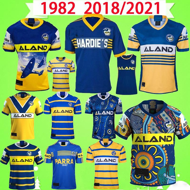 

1982 2021 Parramatta Eels RUGBY LEAGUE JERSEY ndigenous version Nine system shorts 20/21 Hero souvenir Edition retro classic vintage -Factor