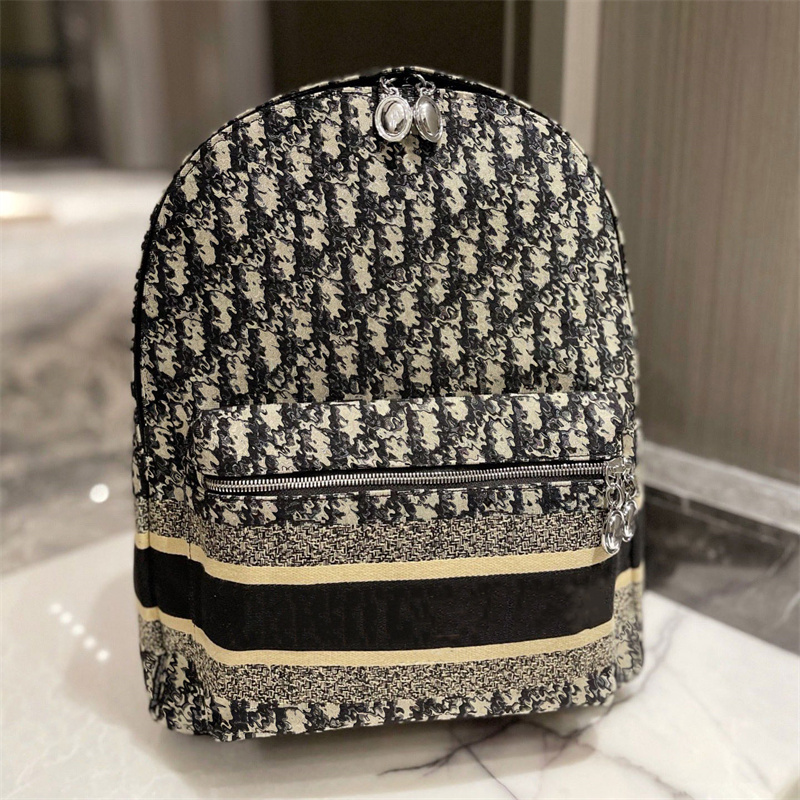 

High quality designer backpacks oblique jacquard back packs purses mens womens luxury fashion leather diors bags, Actual pictures contact me