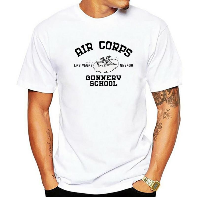 

Men' T-Shirts Air Corps Gunnery School T-Shirt - 1940s Nevada Las Vegas Retro All Sizes Men T ShirtMen, Men white