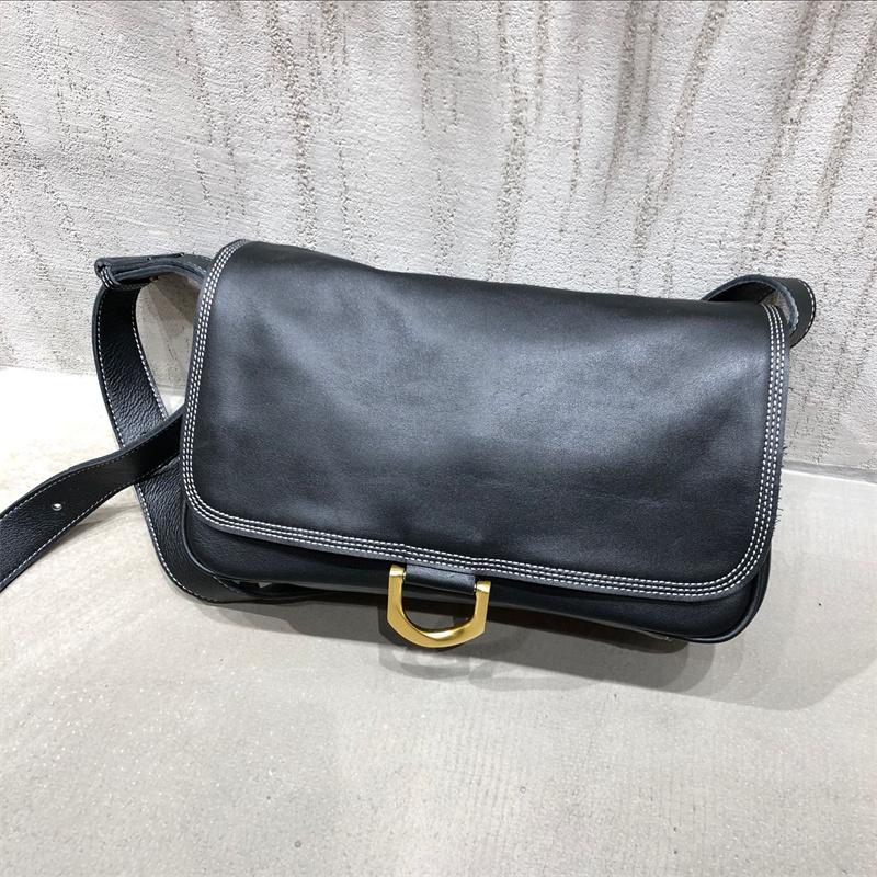 

Evening Bags Vintage Natural Leather Crossbody For Women Genuine Handbags Female Designer Bag Ladies Messenger BagsEvening EveningEvening, Black