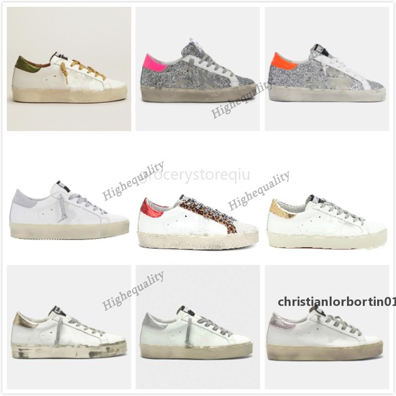 

2022#Golden#Goose#Sneakers Boot Women Man Super Hi Star Designer Dirty Shoe Xeeh FTSo, Star3 black glitter star